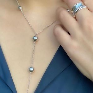 Grace & Heart Sterling Silver Necklace New